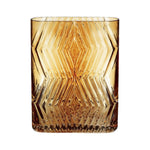 Hübsch - Vase Ravgul Glas 18x8xh23cm