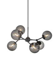 Atom Lysekrone Loftlampe Pendel Grå Glas Ø57cm - Halo Design - Loftlamper -738823 - ByNordico (4634979074161)