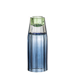 Bloomingville - Blå Lysestage Glas Ø4,5xH12,5 cm