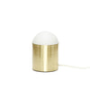Bordlampe i Messing og hvidt glas - Hübsch - Bordlamper -890510 - ByNordico (2467033972849)