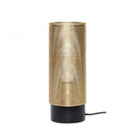 Hübsch - Bordlampe Messing Marmor ø12xh31cm