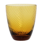 Bloomingville - Fyrfadsstage Brun Glas Ø8,5xH9,5 cm