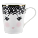 Miss Étoile - Lace Kaffekrus Hvid Porcelæn ø8,5cm