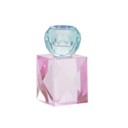 Lysestage Blå/Rosafarvet Glas ø6cm - Miss Étoile - Lysestager -4973442 - ByNordico (6550605365361)