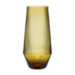 Hübsch - Vase Ravgul Glas Ø9cm